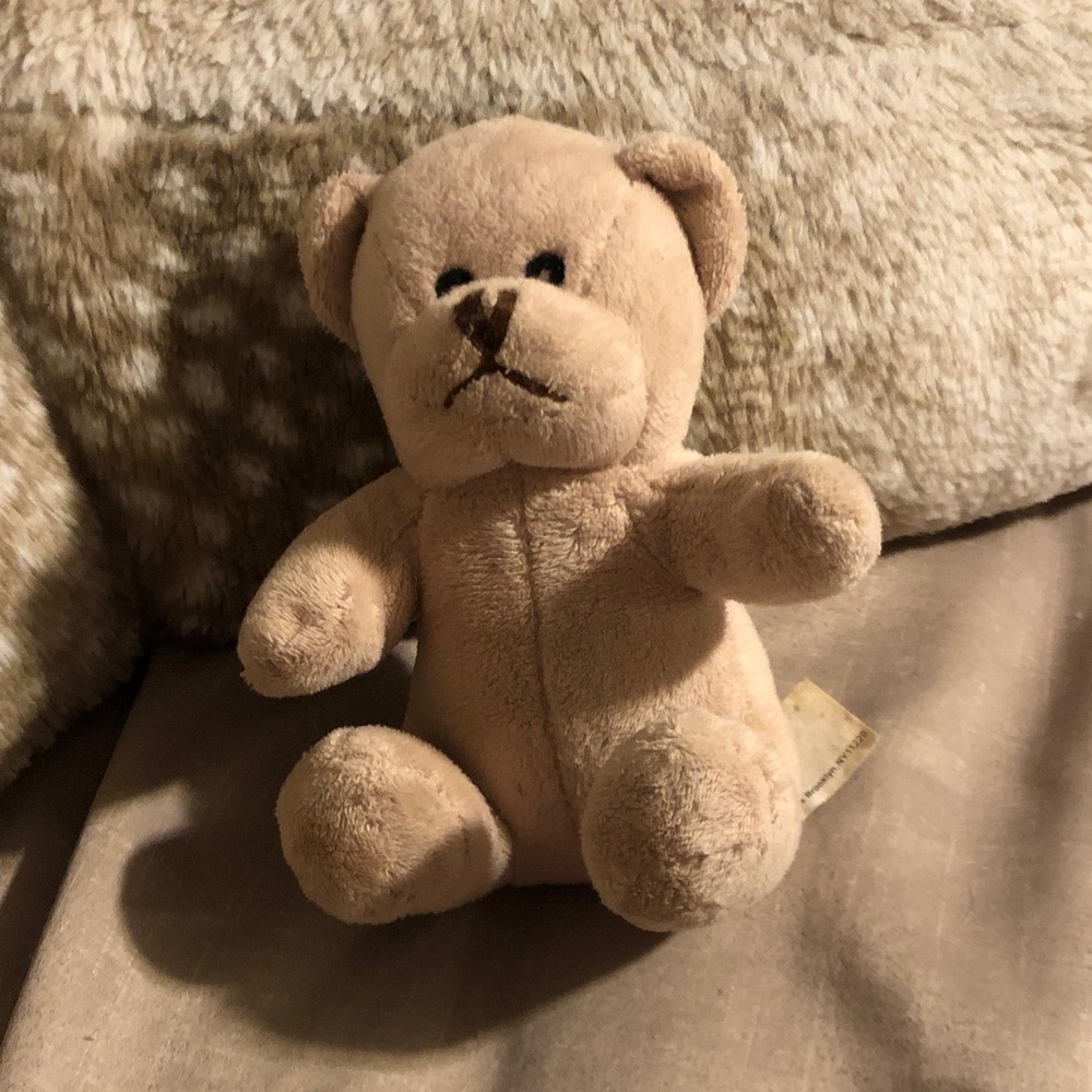 Adorable Tan Plush Teddy Bear for Kids 5.5”